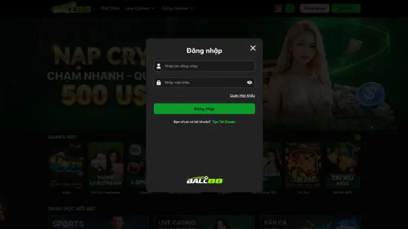 Các lỗi đăng nhập Ball88 sau sát nhập