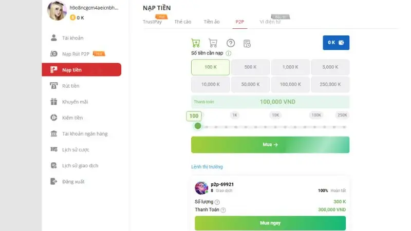 Cách nạp và rút tiền Bayclub nhanh chóng an toàn